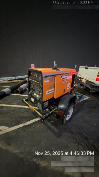 2021 Lincoln Electric Vantage 322 Vantage 322 Ready Pak 3 w/ Decals, ORANGE (includes trailer, cable rack, fender light kit) NO Telematics