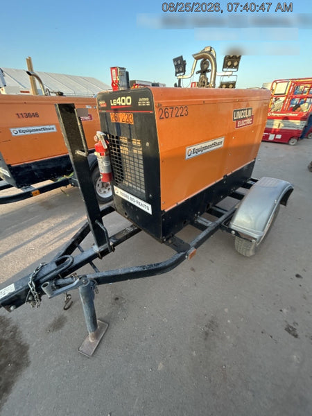 2022 Lincoln Electric LE400 Kubota V1505, Trlr, Cable Rack, Light Kit, ES Decals, T3