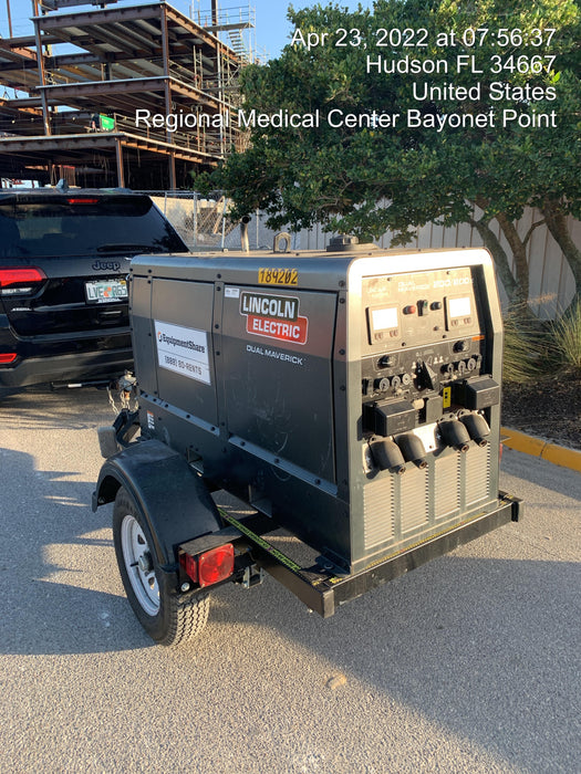 2021 Lincoln Electric Dual Maverick 200/200X Ready Pak 3, Includes Trailer, Cable Rack, Fender Light Kit