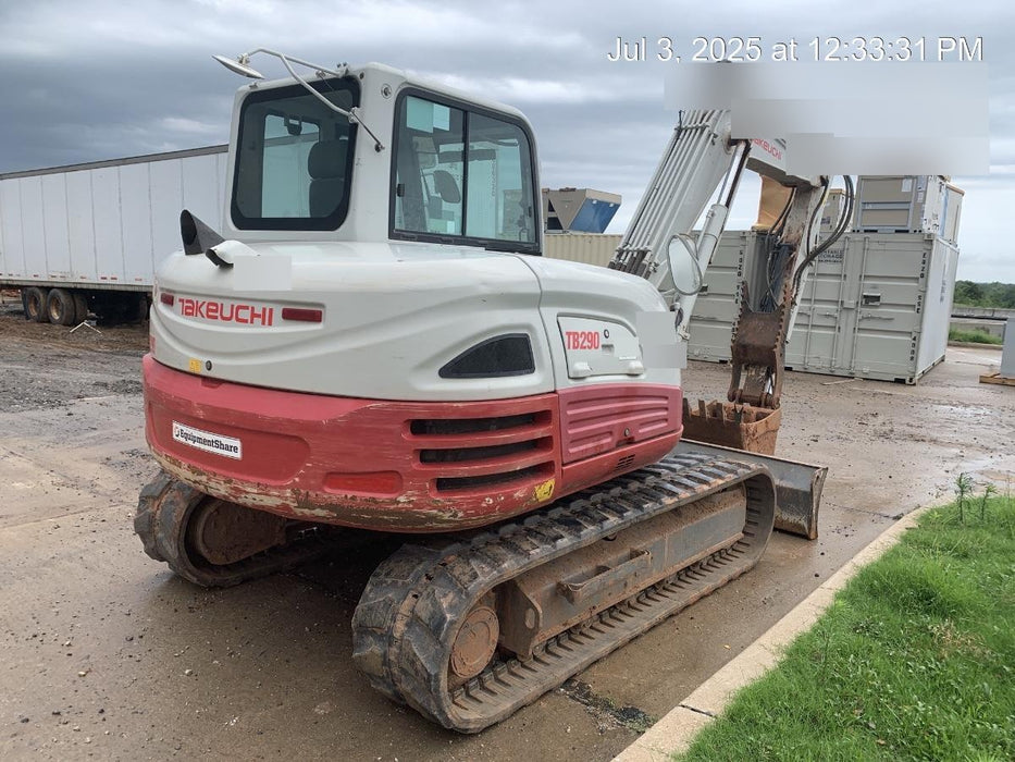 2020 Takeuchi TB290C Cab/Heat/Air, Rubber Tracks, Manual TAG QC