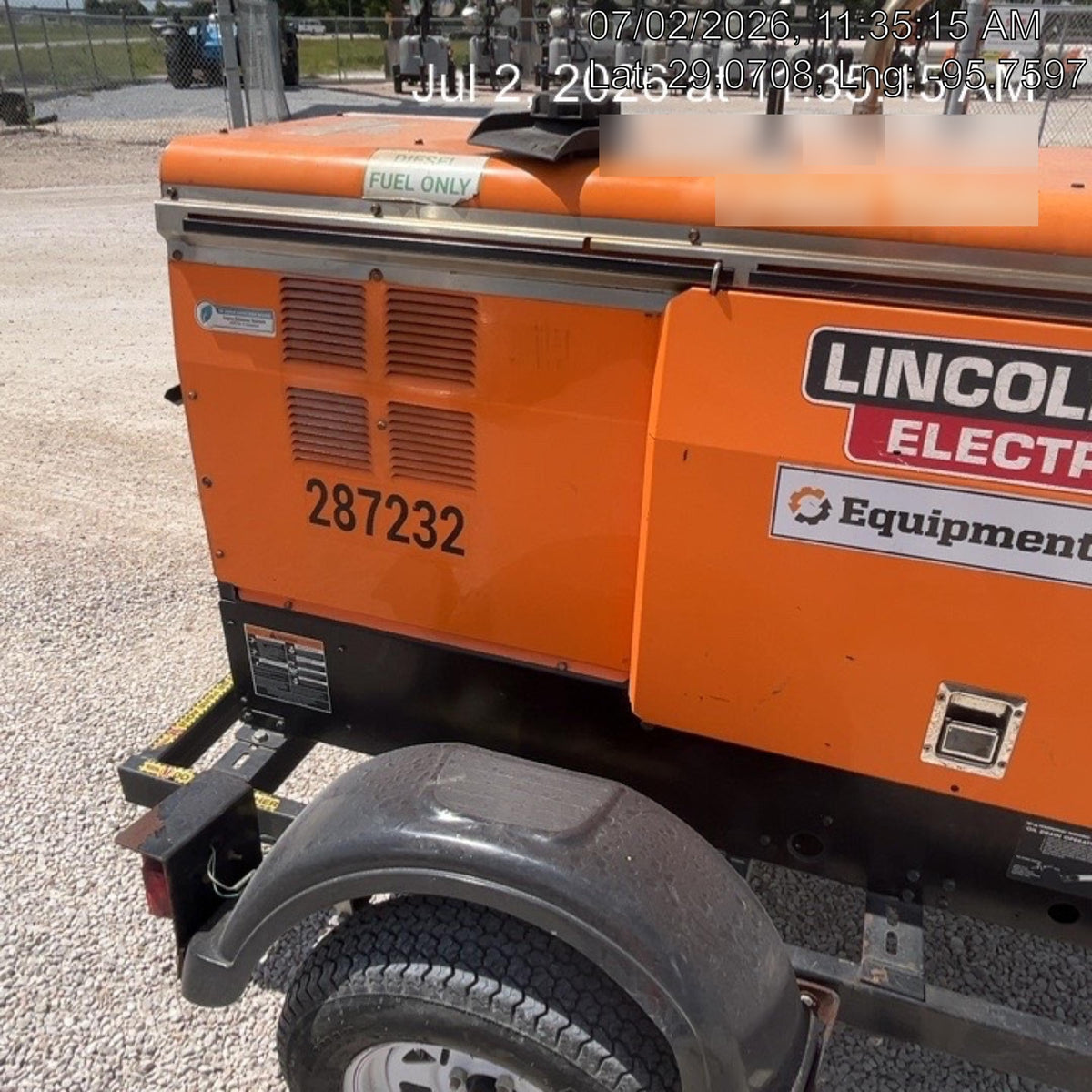 2022 Lincoln Electric LE400 Kubota V1505, Trlr, Cable Rack, Light Kit, ES Decals, T3
