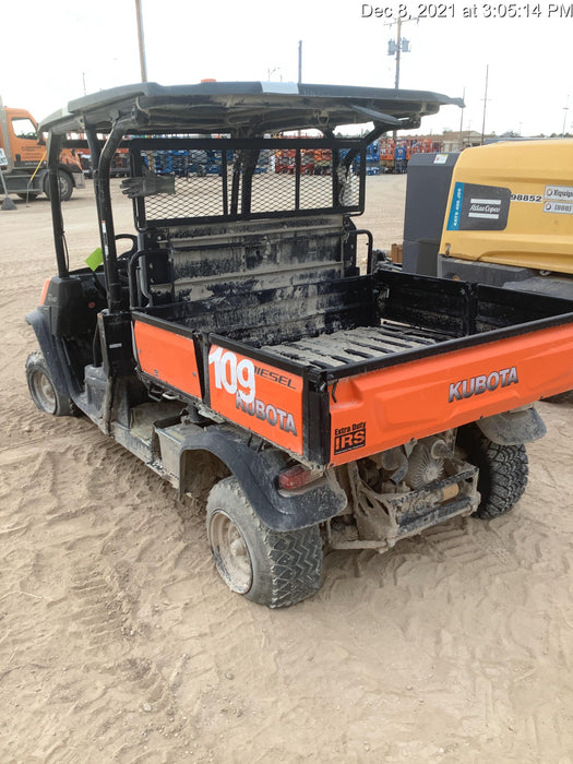 2020 Kubota RTV-X1140W-H Canopy, 4-Seater, Diesel, Windshield Acrylic Clear, LED Strobe, Backup Alarm