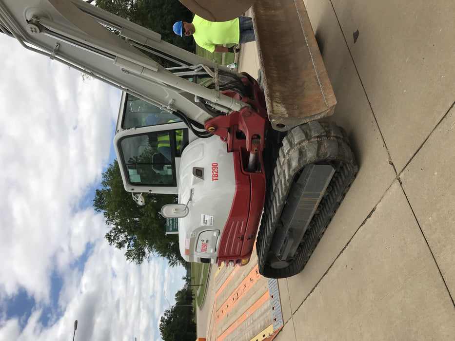 2019 Takeuchi TB290 Cab, AC, Rubber Tracks, Dozer Blade, Travel Alarm, Control Pattern Change Valve, Auxiliary Hydraulics w/18" Quick Coupler Bucket with teeth, 6.2 cu. ft. capacity/24" Quick Coupler Bucket with teeth, 8.6 cu. ft. capacity/36" Quick Coupler Bucket with teeth, 13.4 cu. ft. capacity, Quick Coupler, Hydraulic Thumb Installed