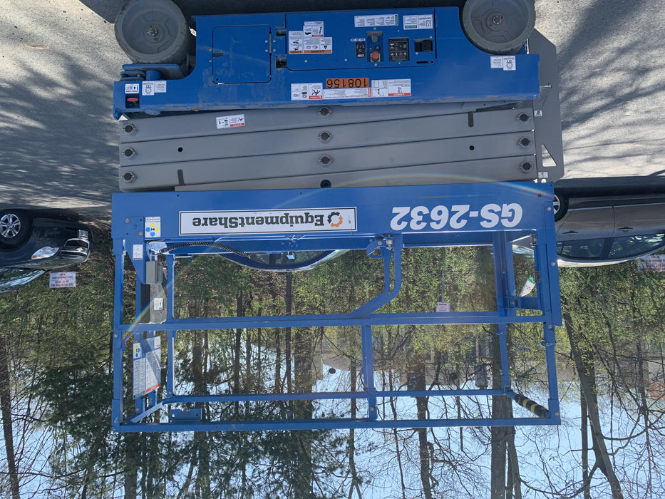 2020 Genie GS-2632 Solid NM Tires, Folding Rails with Half-Height Swing Gate, Beacon