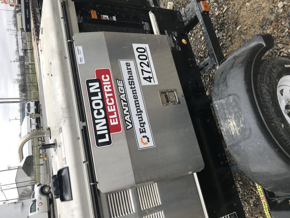 2019 Lincoln Electric Vantage 322 Ready-Pak 3, Two Wheel Trailer, Fender and Light Kit, Cable Rack