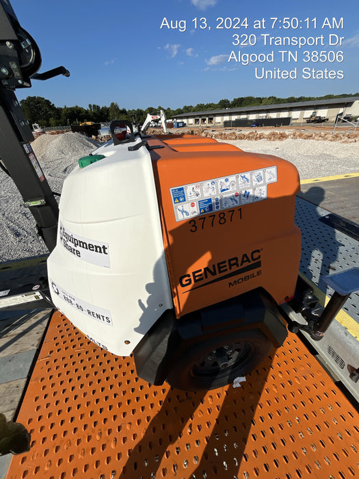 2023 Generac MLT2 Diesel, Flex Switch 120V Input, Powerzone Controller, 
(4) 320W LED Lights, 4kW Generator, 39.9 Gal Fuel Tank, 2" Ball, T3