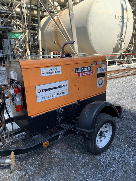 2021 Lincoln Electric Vantage 322 Vantage 322 Ready Pak 3 w/ Decals, ORANGE (includes trailer, cable rack, fender light kit) NO Telematics