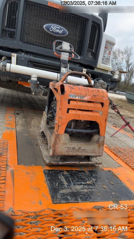 2023 Multiquip MVH158 Honda GX200, 17" Plate, Gas