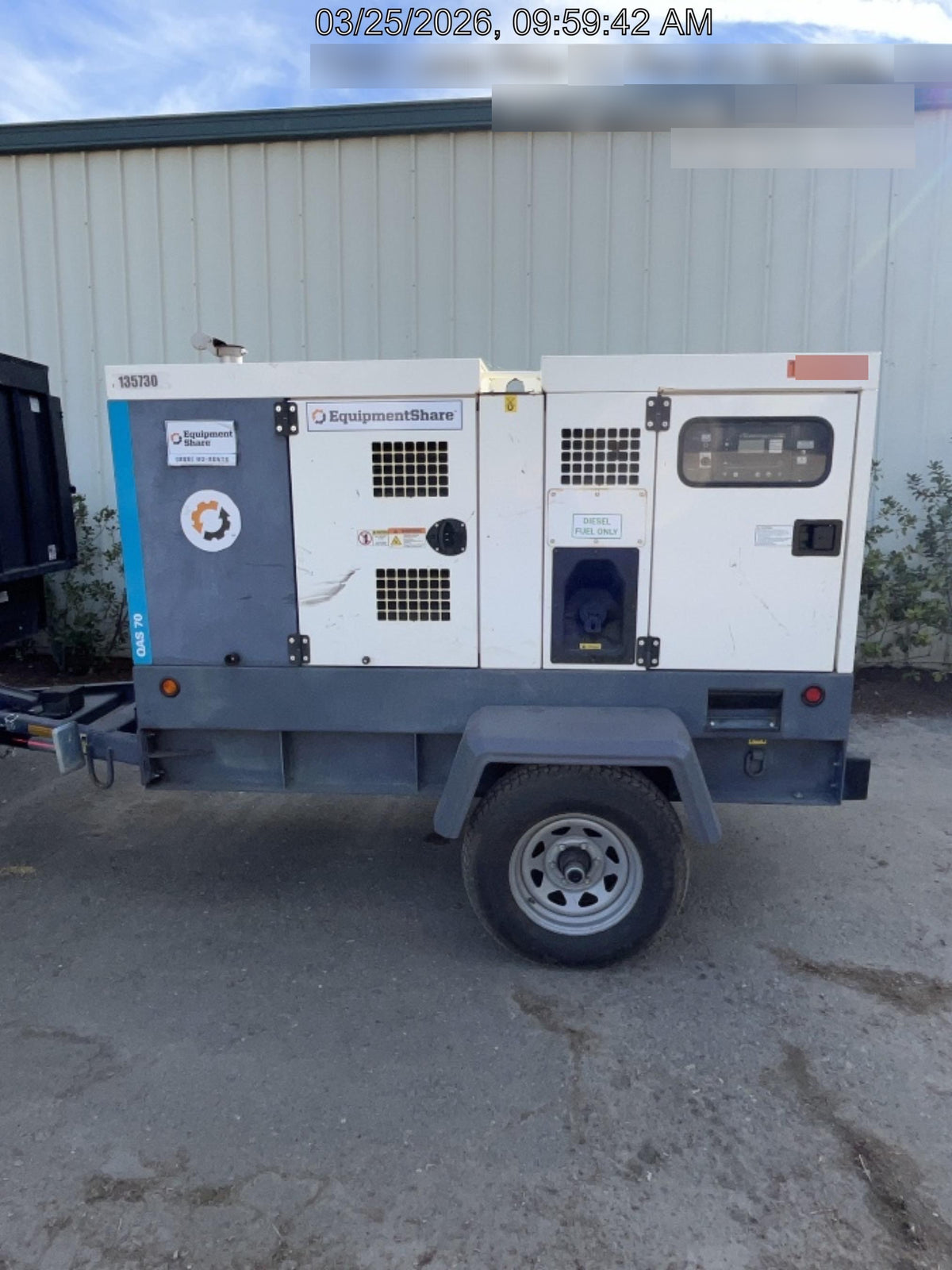 2021 ATLAS COPCO QAS 70