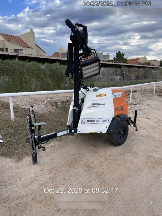 2024 Generac MLT2 Diesel, Flex Switch 120V Input, Powerzone Controller, 
(4) 320W LED Lights, 4kW Generator, 39.9 Gal Fuel Tank, 2" Ball, T3