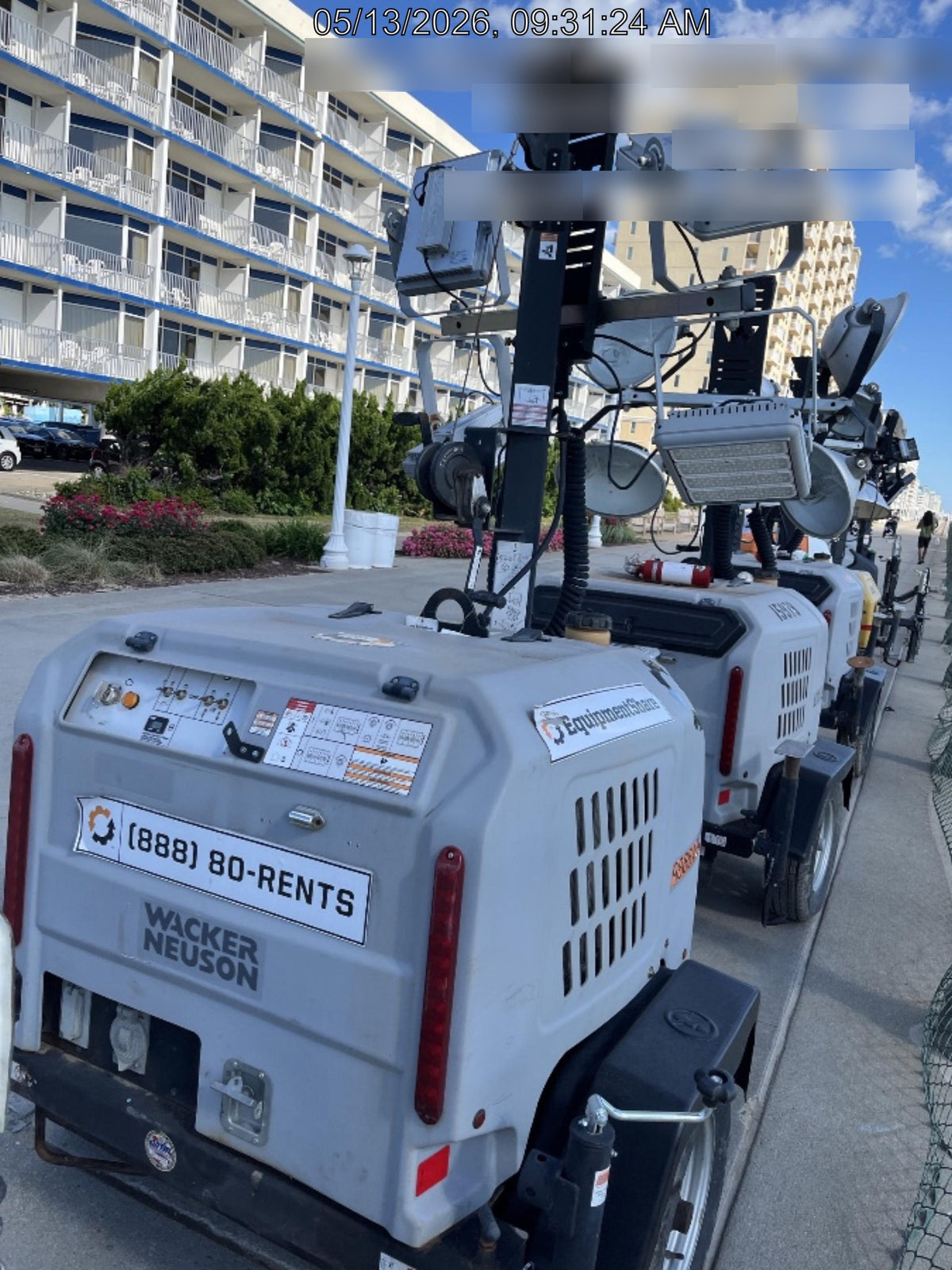 2020 Wacker Neuson LTV6K LTV6K-METAL HALIDE LIGHT TOWER 60HZ KUBOTA LED 300