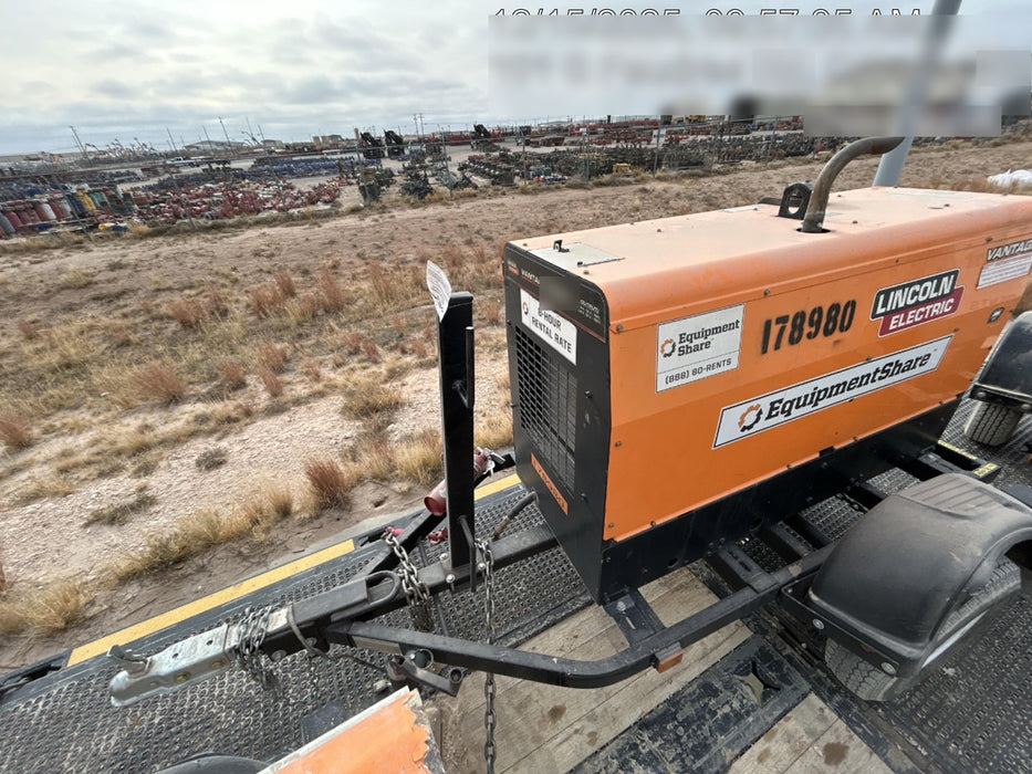 2021 Lincoln Electric Vantage 322 Vantage 322 Ready Pak 3 w/ Decals, ORANGE (includes trailer, cable rack, fender light kit) NO Telematics