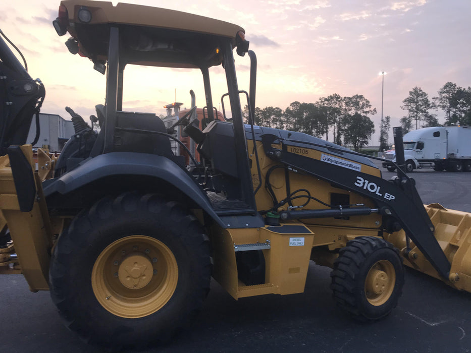 2020 John Deere 310LEP Canopy, 4WD, Standard Stick, Pilot Controls, 2 Way Hydraulics, TAG Manual QC