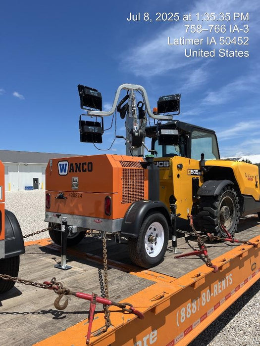 2024 Wanco WLTT-4MM4K Diesel, Deep Sea Controller, Shore Power Plug, Auto Start, (4) 350W LED Floodlights, 4kW Generator, 60 Gal Fuel Tank, 2" Ball, T3