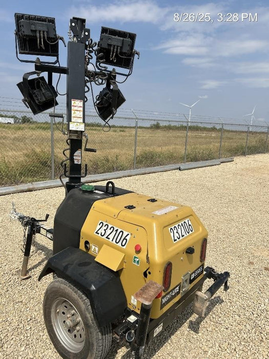 2022 Allmand NLV3GR (4) LED Light Fixture 350W, 23' Vertical Mast, 3kW Prime, Towable, Deep Sea L401, Leveling Jacks, Yanmar T4F 5.8hp