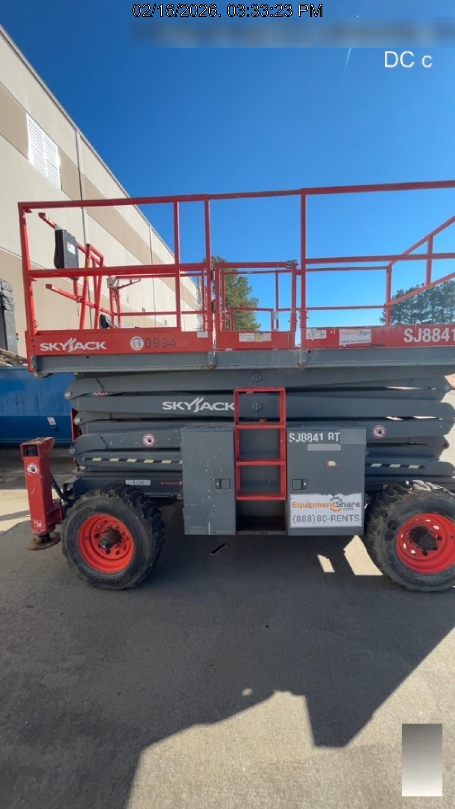 2016 SKYJACK SJ8841 RT