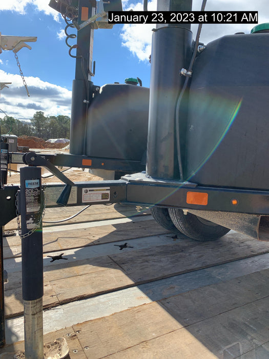 2022 Allmand NLV3GR (4) LED Light Fixture 350W, 23' Vertical Mast, 3kW Prime, Towable, Deep Sea L401, Leveling Jacks, Yanmar T4F 5.8hp