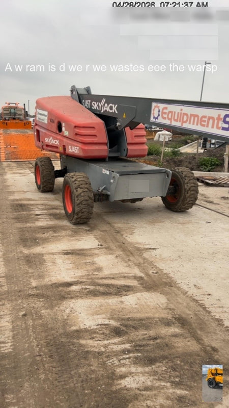 2017 Skyjack SJ45T+ Skyjack 45T, Diesel Engine, Foam Filled Tires,36x96" Platform, Extended Warranty 5yr/5k hr