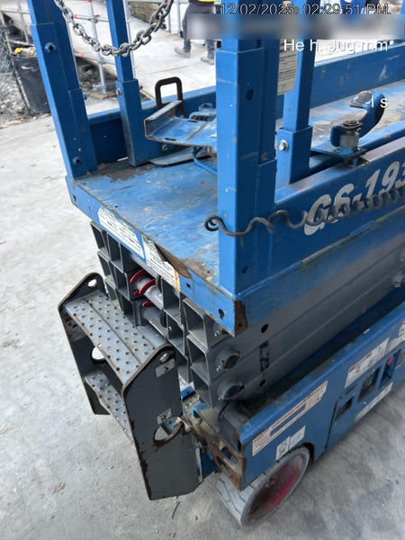2019 Genie GS-1930 Fixed Rails with Chain Entry