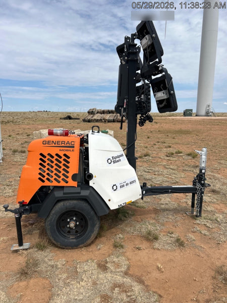 2024 Generac MLT2 Diesel, Flex Switch 120V Input, Powerzone Controller, 
(4) 320W LED Lights, 4kW Generator, 39.9 Gal Fuel Tank, 2" Ball, T3