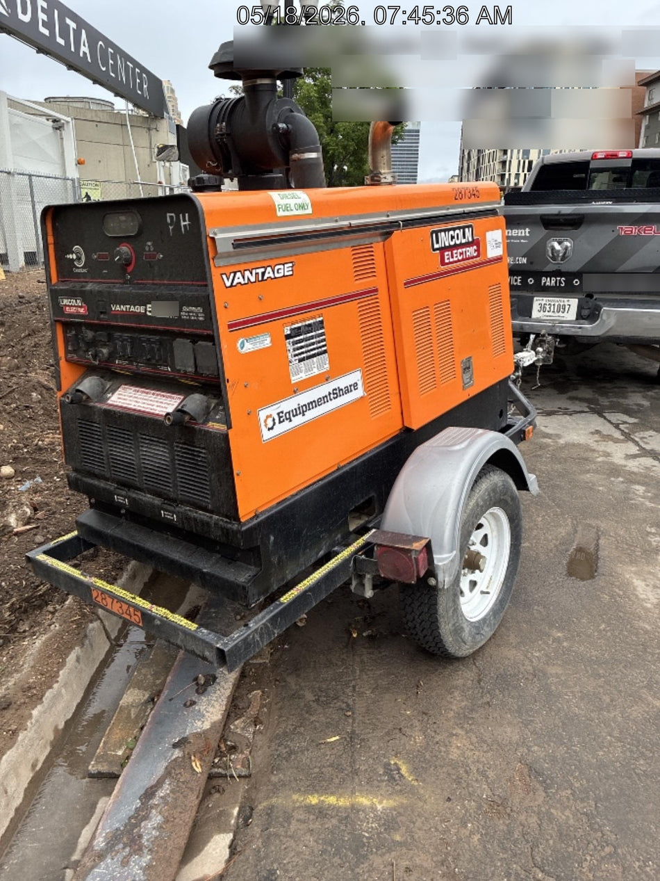 2022 Lincoln Electric Vantage 549X Crosslink Technology, Trailer Mounted, ES Decals, T3