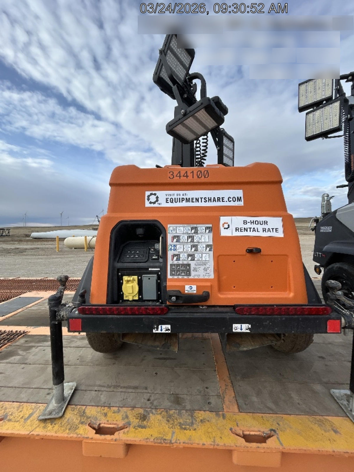 2023 Generac MLT2 Diesel, Flex Switch 120V Input, Powerzone Controller, (4) 320W LED Lights, 4kW Generator, 39.9 Gal Fuel Tank, 2" Ball, T3