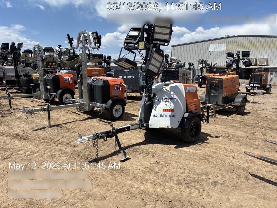 2023 Generac MLT2 Diesel, Flex Switch 120V Input, Powerzone Controller, 
(4) 320W LED Lights, 4kW Generator, 39.9 Gal Fuel Tank, 2" Ball, T3