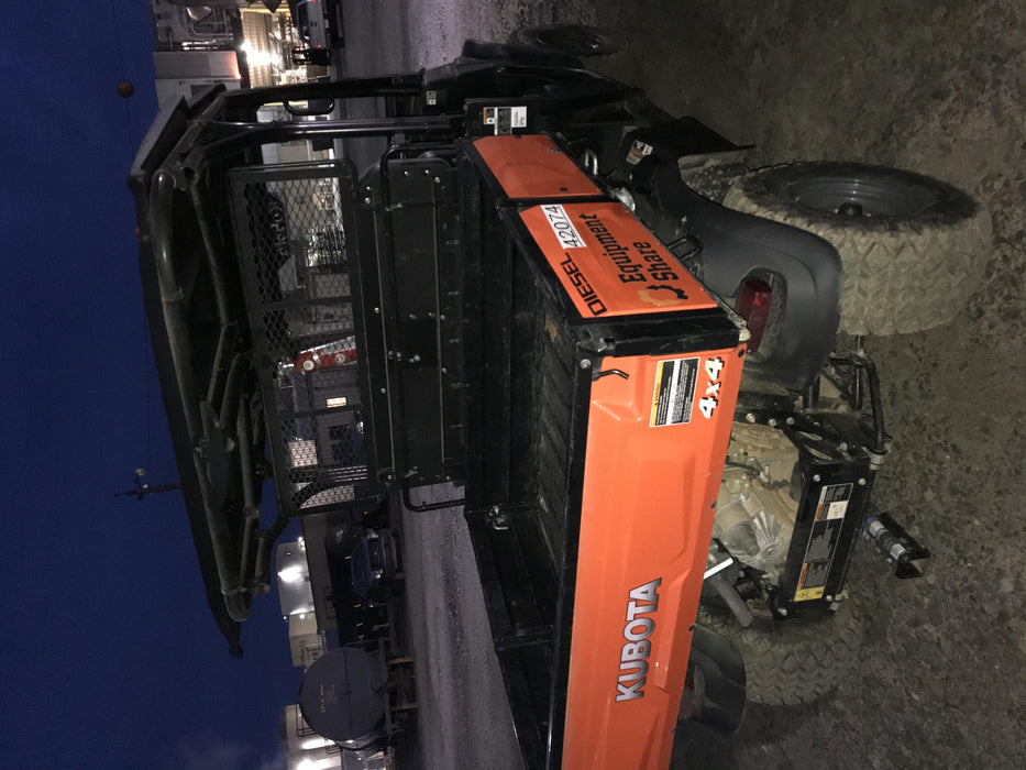 2019 Kubota RTV-X1140W-H 4wd Utility Cart, 4 Seat, Diesel, LED Strobe, Windshield Tempered Glass, Plastic Canopy, Wire Harness Kit, Backup Alarm
