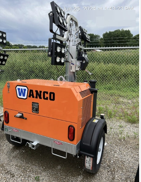 2024 Wanco WLTT-4MM4K Diesel, Deep Sea Controller, Shore Power Plug, Auto Start, (4) 350W LED Floodlights, 4kW Generator, 60 Gal Fuel Tank, 2" Ball, T3