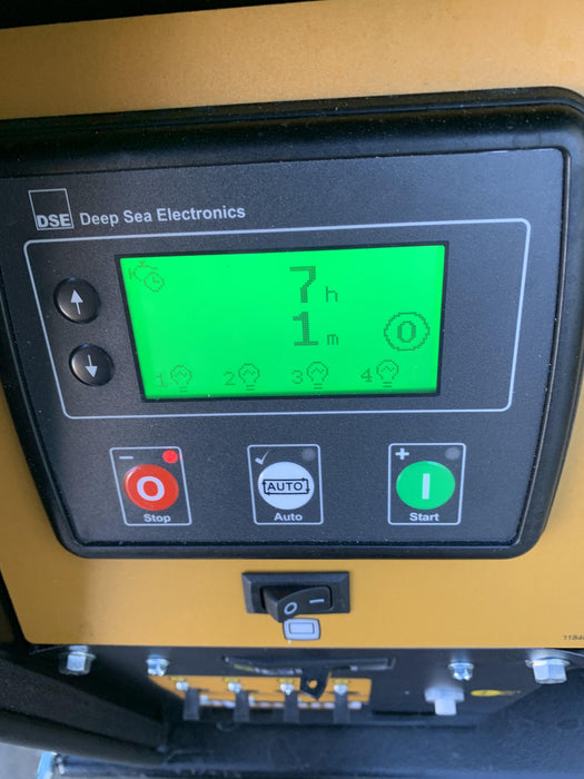 Allmand NLV3GR (4) LED Light Fixture 350W, 23' Vertical Mast, 3kW Prime, Towable, Deep Sea L401, Leveling Jacks, Yanmar T4F 5.8hp