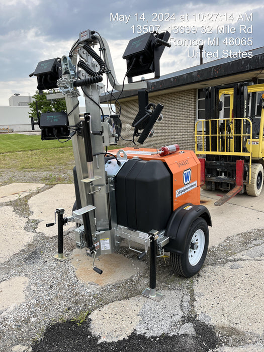 2024 Wanco WLTT-4MM4K Diesel, Deep Sea Controller, Shore Power Plug, Auto Start, (4) 350W LED Floodlights, 4kW Generator, 60 Gal Fuel Tank, 2" Ball, T3