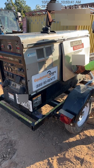 Lincoln Electric Vantage 322 Lincoln Vantage 322 Welder Ready Pak 3 - Vantage 322, Trailer