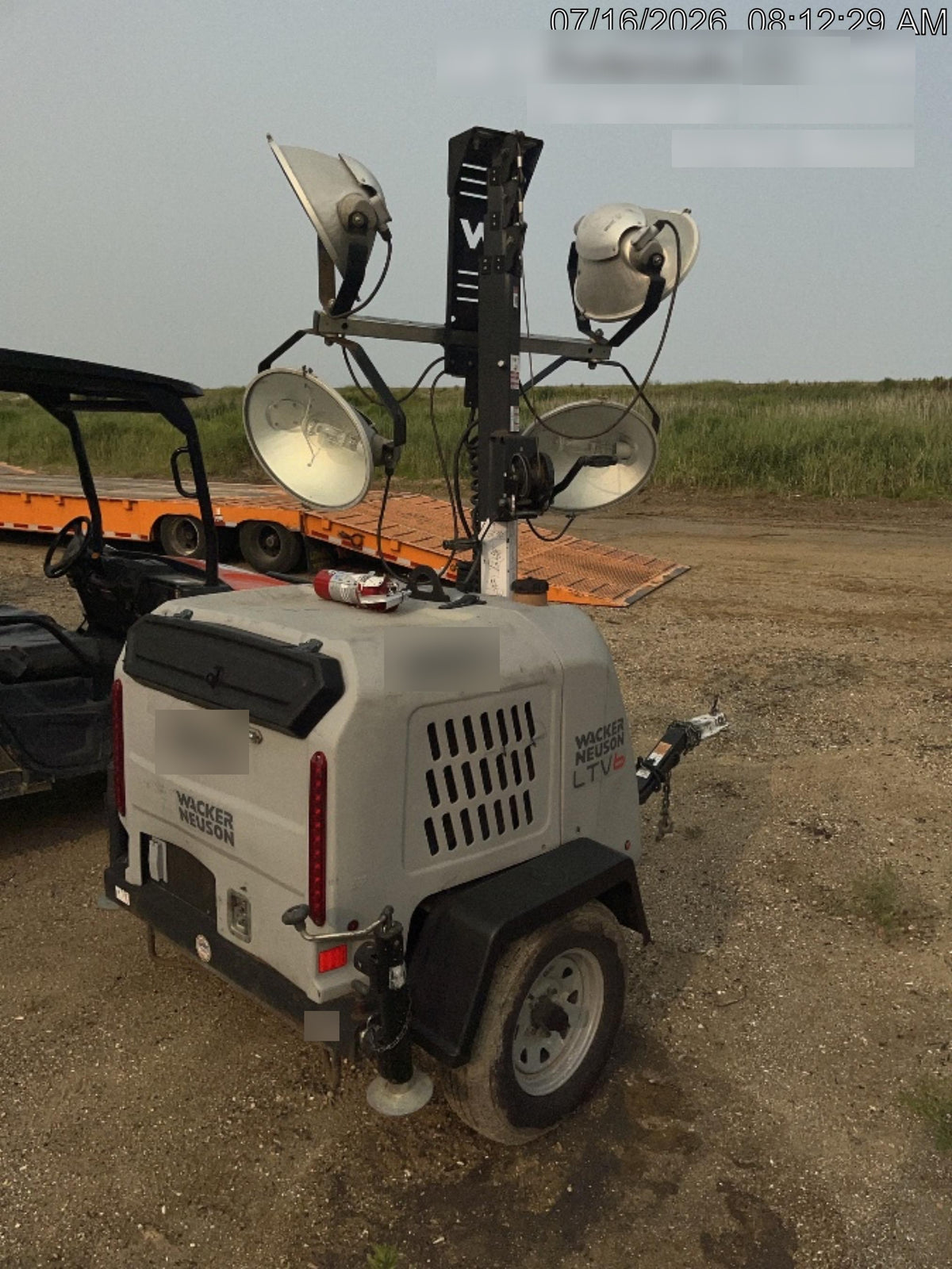 2018 Wacker Neuson LTV6L-MH Wacker Neuson LTV6L Mobile Light Tower w/Fuel Level Sensor Installed