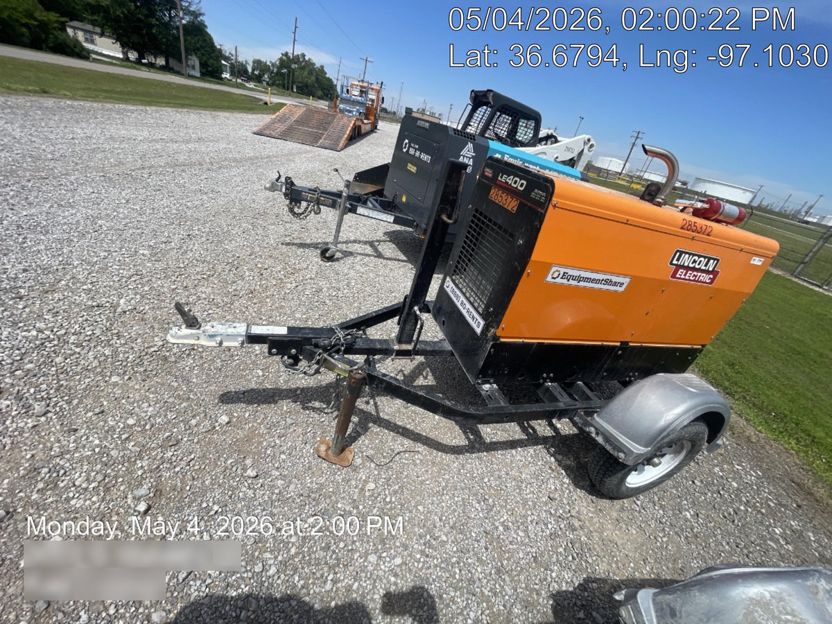 2022 Lincoln Electric LE400 Kubota V1505, Trlr, Cable Rack, Light Kit, ES Decals, T3