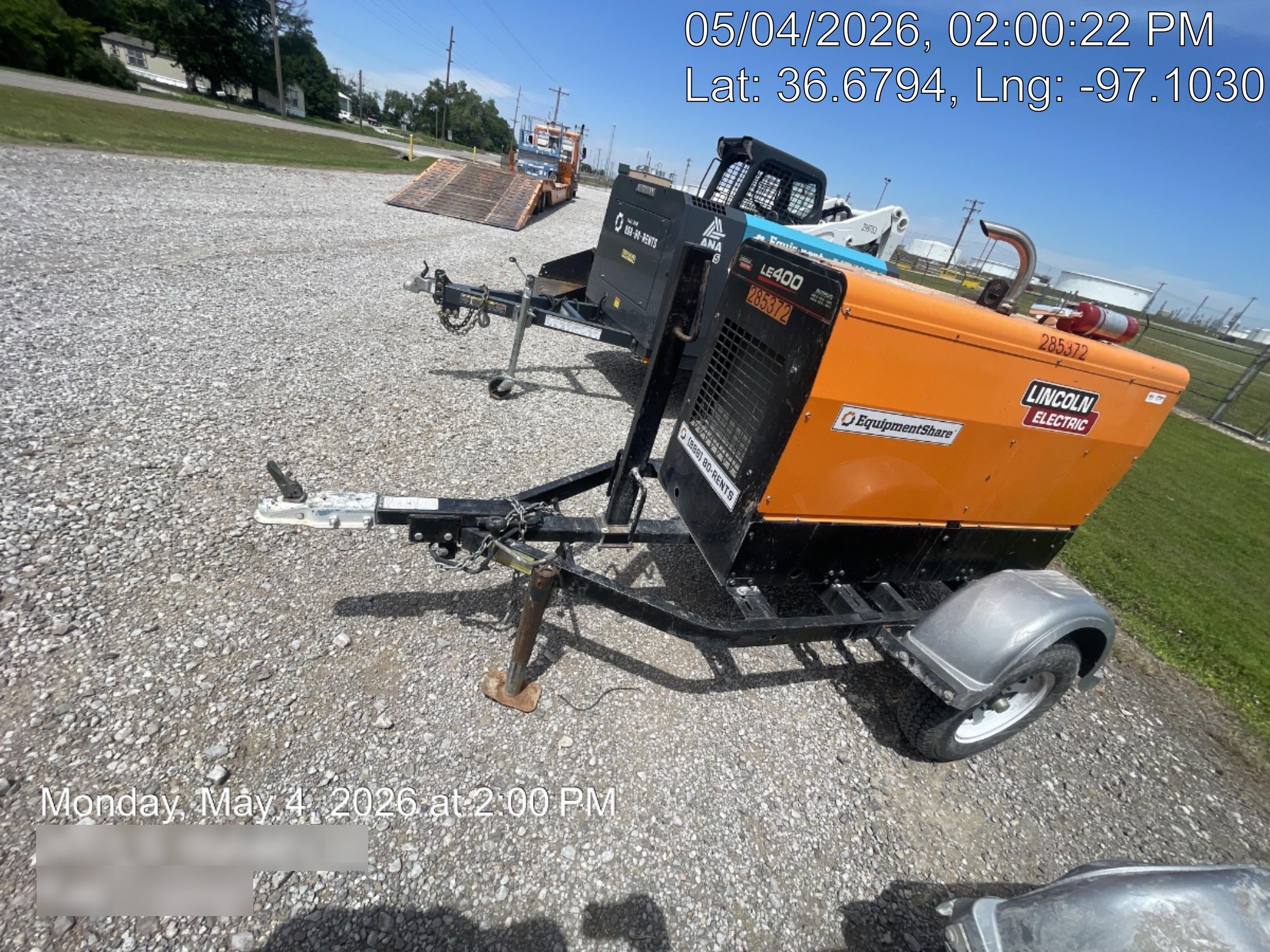 2022 Lincoln Electric LE400 Kubota V1505, Trlr, Cable Rack, Light Kit, ES Decals, T3