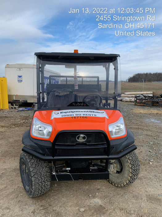 2022 Kubota RTV-X1140W-H Plastic Canopy, Windshield Acrylic Clear, LED Strobe Light, Wire Harness Kit, Back up Alarm