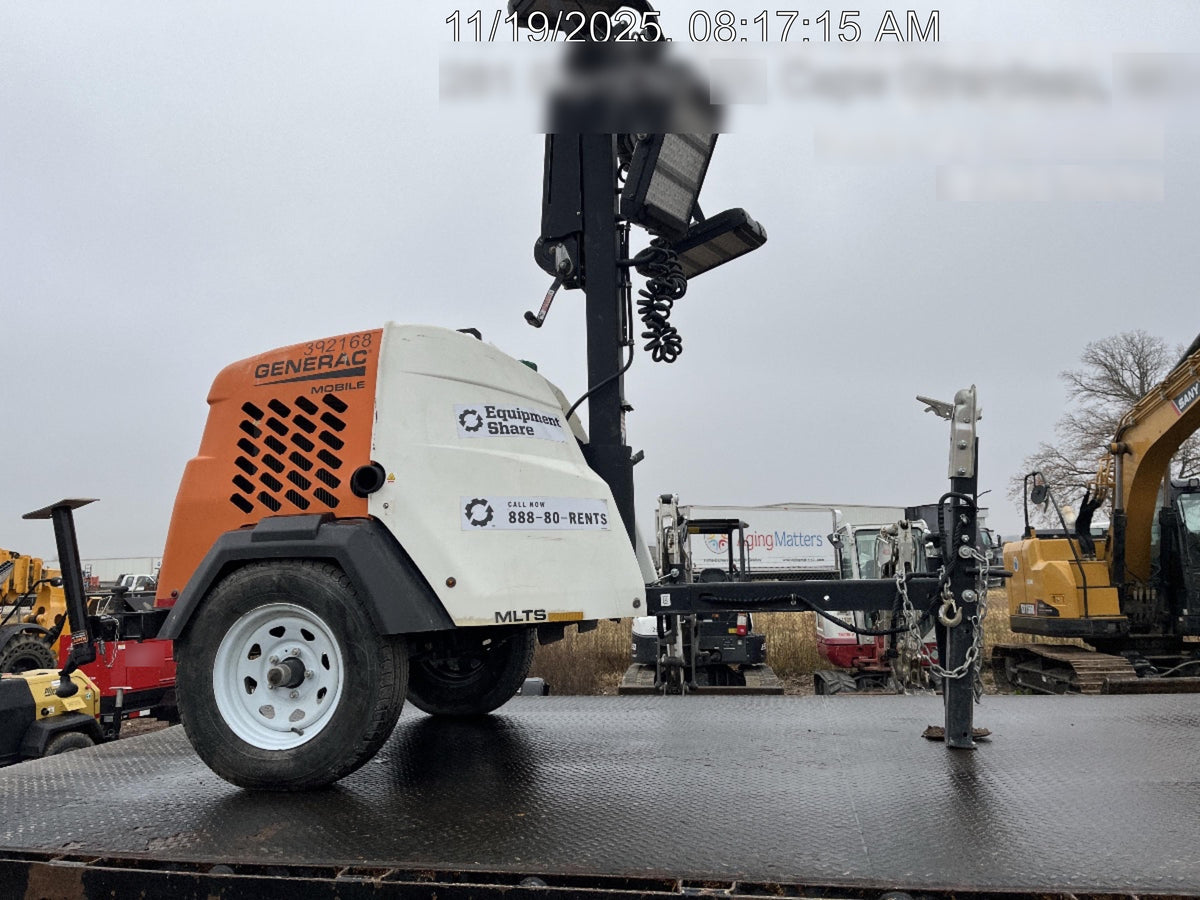 2024 Generac MLT2 Diesel, Flex Switch 120V Input, Powerzone Controller, 
(4) 320W LED Lights, 4kW Generator, 39.9 Gal Fuel Tank, 2" Ball, T3