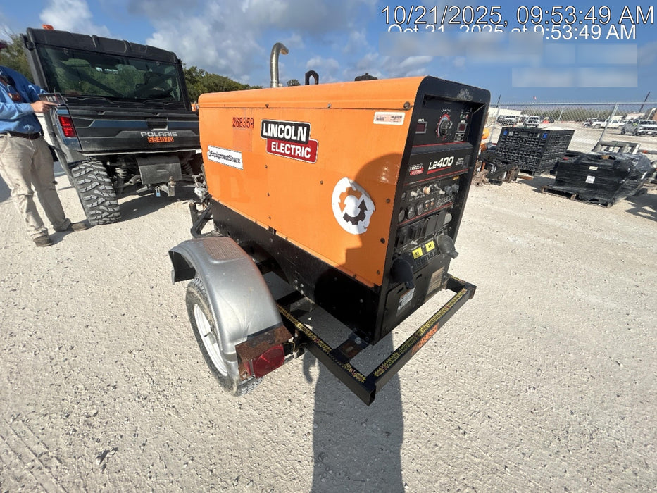 2022 Lincoln Electric LE400 Kubota V1505, Trlr, Cable Rack, Light Kit, ES Decals, T3