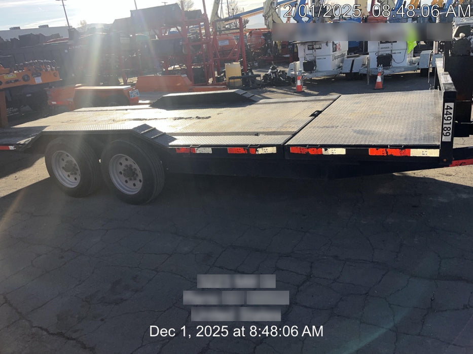 2025 TEXAS PRIDE TRAILERS 21' Lowboy Gravity Tilt Bed 14K Bumper Pull Trailer