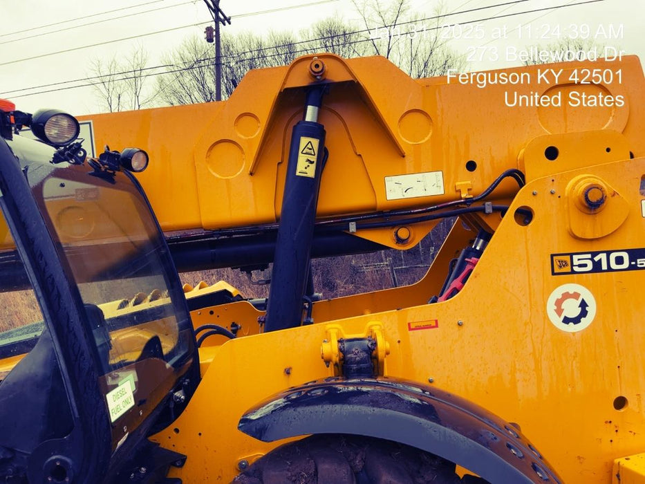 2020 JCB 510-56 Canopy, Solid Tires, Work Lights, Beacon, Aux Hydraulics, Back up Alarm, Lifting Eye, ES Decals