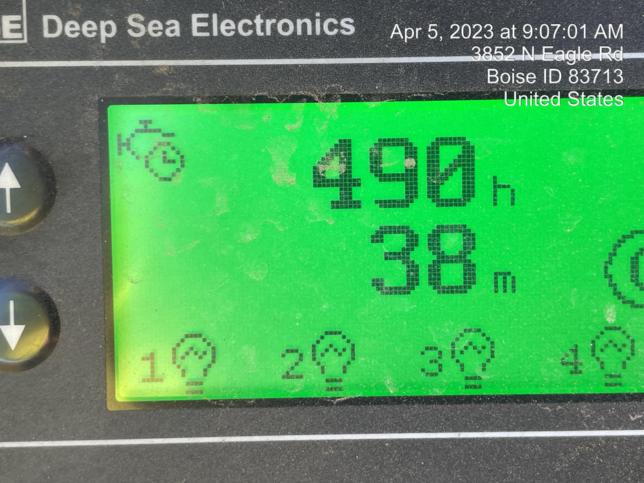 2022 Allmand NLV3GR (4) LED Light Fixture 350W, 23' Vertical Mast, 3kW Prime, Towable, Deep Sea L401, Leveling Jacks, Yanmar T4F 5.8hp