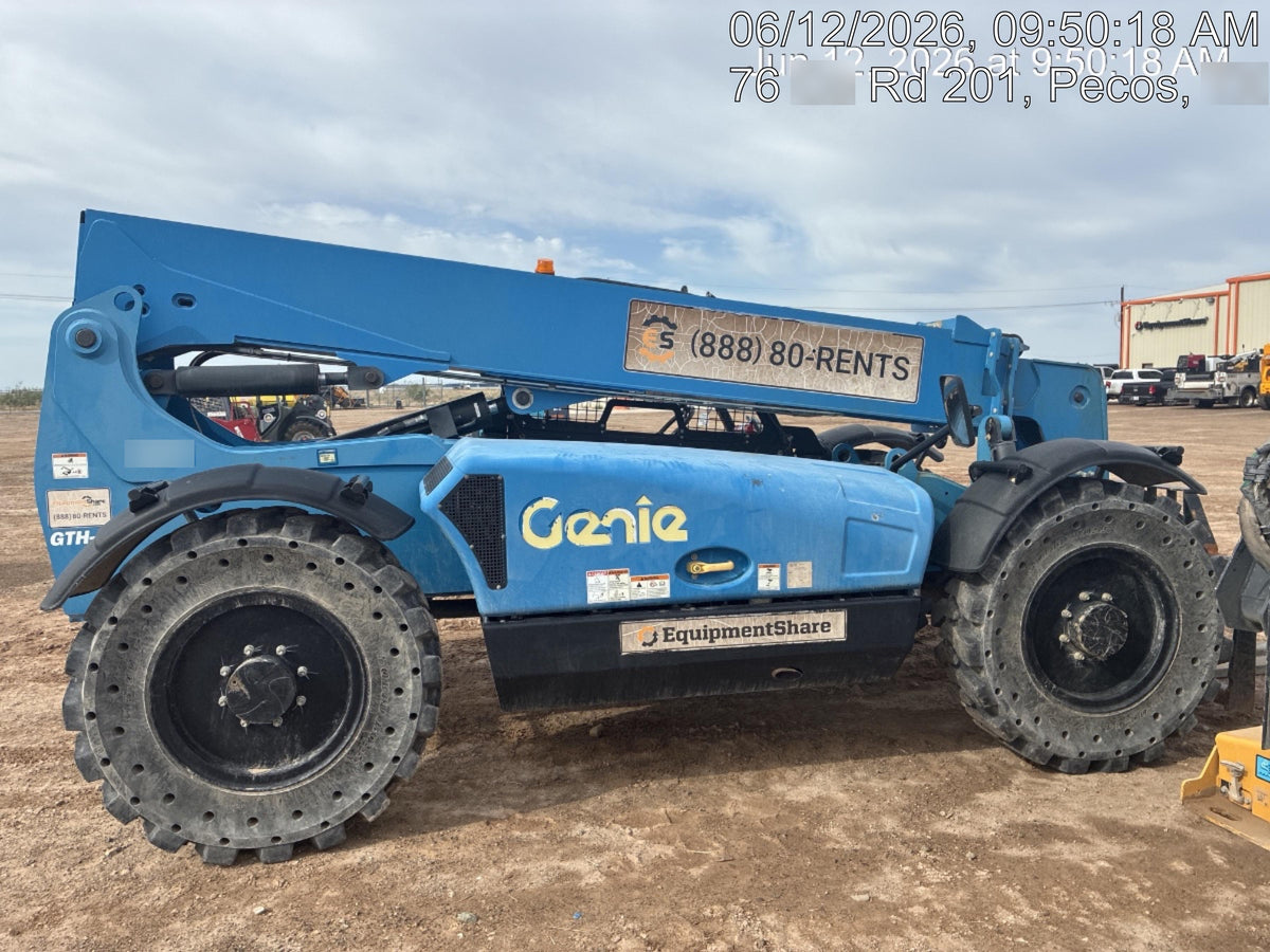 2019 Genie GTH-636 Canopy, Solid RT Tires, LED Work Lights, Beacon 60" QA Carriage, 48" Forks