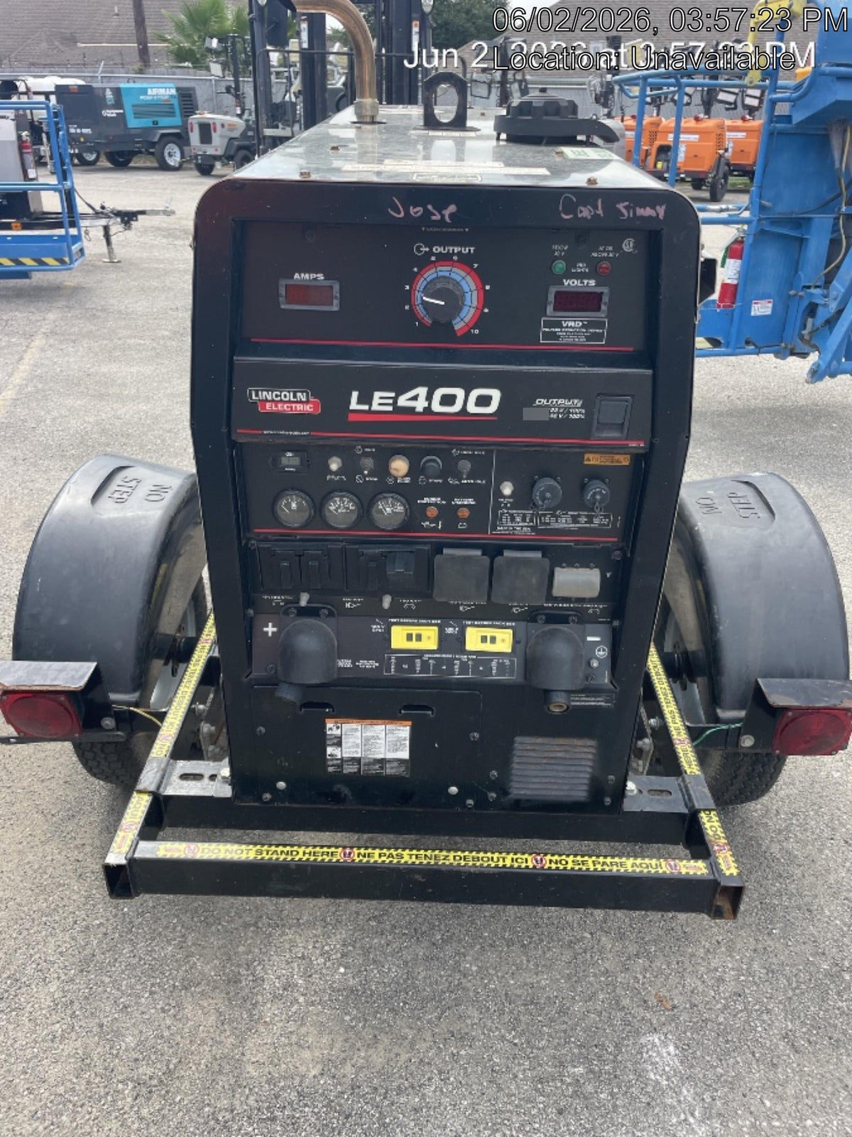 2024 Lincoln Electric LE400 Kubota V1505, Trlr, Cable Rack, Light Kit, ES Decals, T3