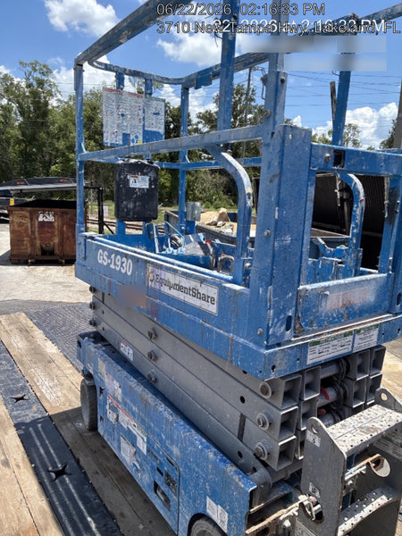 2020 Genie GS-1930 Solid Non Marking Tires, Beacon, Folding rails with half height swing gate