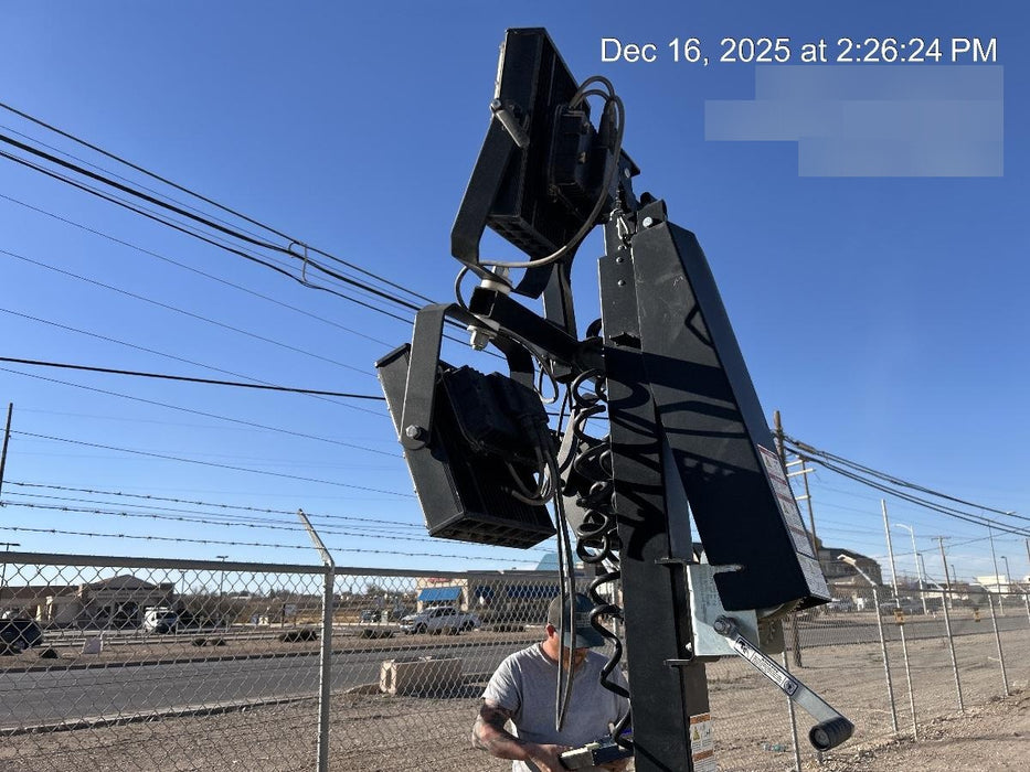 2022 Allmand NLV3GR (4) LED Light Fixture 350W, 23' Vertical Mast, 3kW Prime, Towable, Deep Sea L401, Leveling Jacks, Yanmar T4F 5.8hp