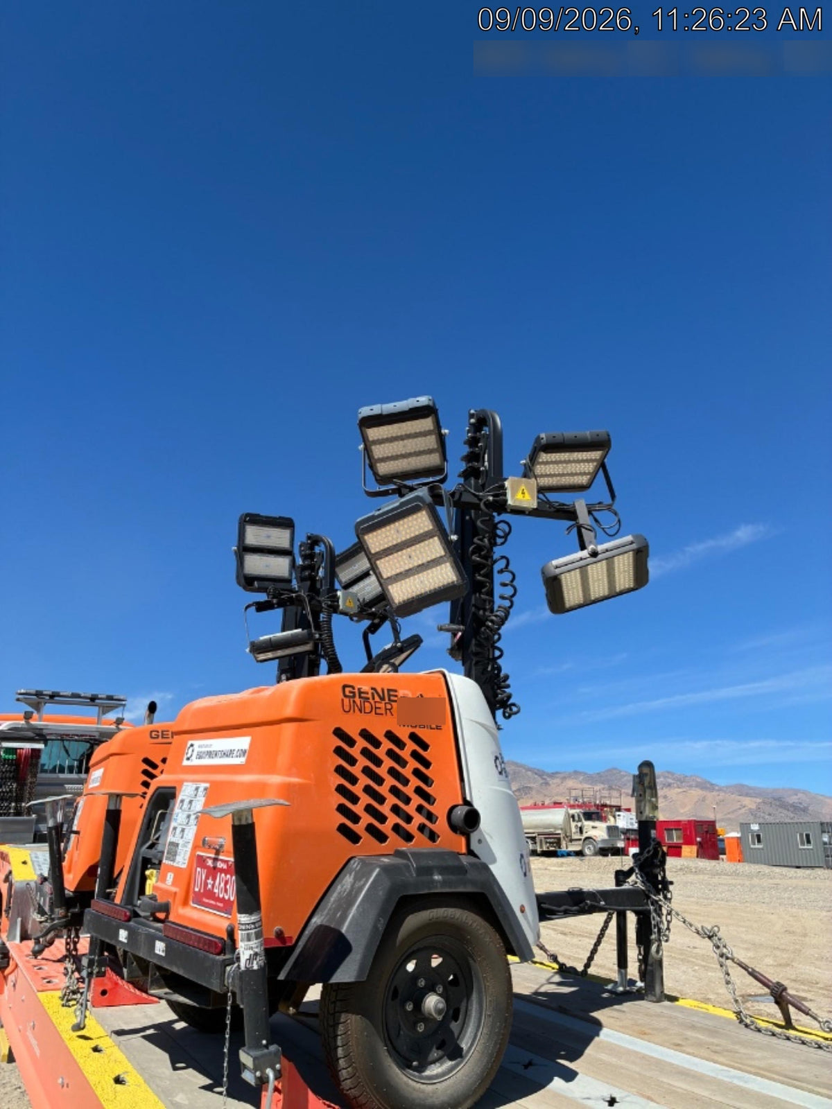 2023 Generac MLT2 Diesel, Flex Switch 120V Input, Powerzone Controller, (4) 320W LED Lights, 4kW Generator, 39.9 Gal Fuel Tank, 2" Ball, T3