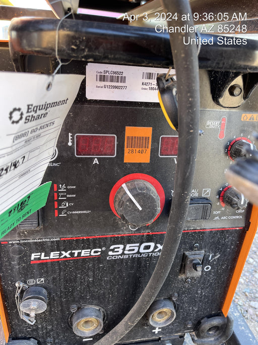 2022 LINCOLN ELECTRIC FLEXTEC 350X