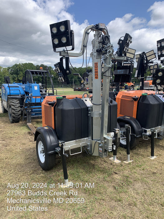 2024 Wanco WLTT-4MM4K Diesel, Deep Sea Controller, Shore Power Plug, Auto Start, (4) 350W LED Floodlights, 4kW Generator, 60 Gal Fuel Tank, 2" Ball, T3