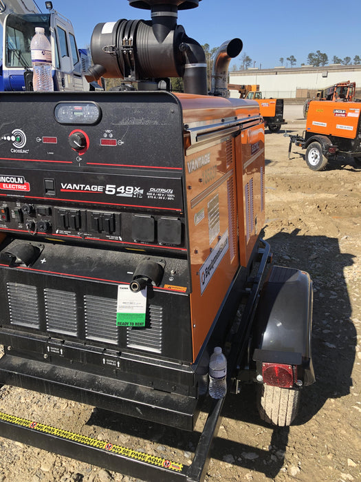 2021 Lincoln Electric Vantage 549X Ready Pak 3, ORANGE (includes trailer, cable rack, fender light kit)