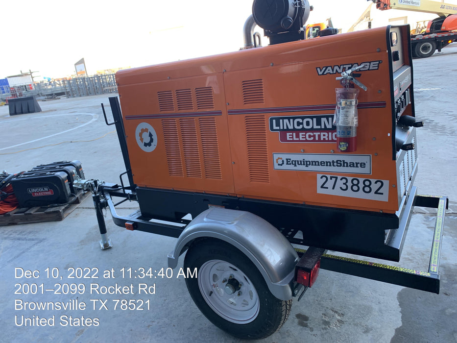 2022 Lincoln Electric LE400 Kubota V1505, Trlr, Cable Rack, Light Kit, ES Decals, T3